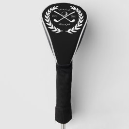 ゴルフパーソナライズされたエレガントクラブロゴ金ゴールドリース ゴルフヘッドカバー