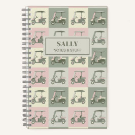 ゴルフパーソナライズされたカート ノートブック