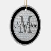 ゴルフパーソナライズされたギフト男性へ、ゴルフオーナメント セラミックオーナメント (右)