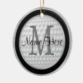 ゴルフパーソナライズされたギフト男性へ、ゴルフオーナメント セラミックオーナメント (左)
