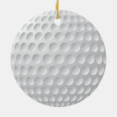 ゴルフパーソナライズされたギフト男性へ、ゴルフオーナメント セラミックオーナメント (裏面)