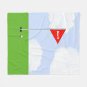 ゴルフパーソナライズされたギフト フリースブランケット (正面(横))