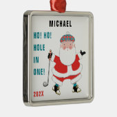 ゴルフパーソナライズされたギフト メタルオーナメント (右)