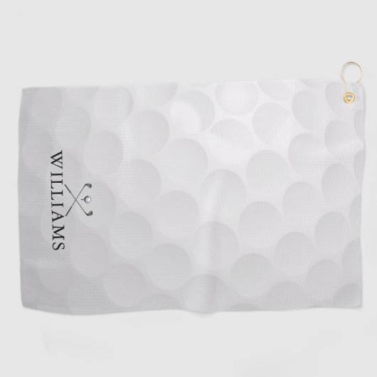 ゴルフパーソナライズされたクラブとボールの名前 ゴルフタオル (横)