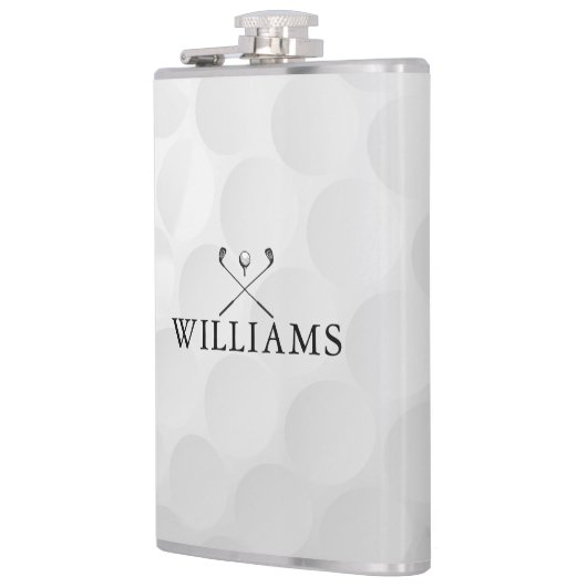 ゴルフパーソナライズされたクラブとボールの名前 フラスク (左)