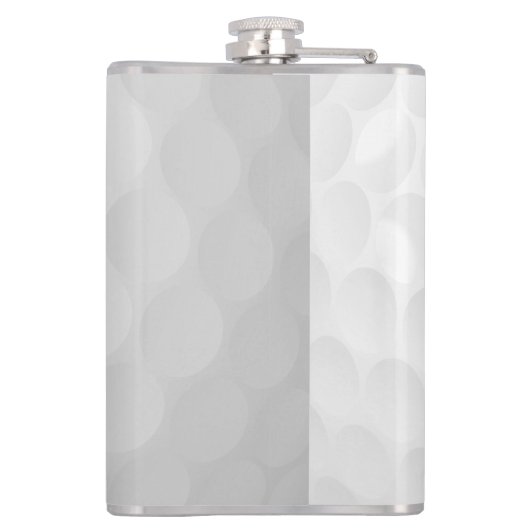 ゴルフパーソナライズされたクラブとボールの名前 フラスク (裏面)