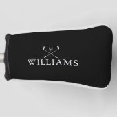 ゴルフパーソナライズされたクラブに白黒を付ける ゴルフヘッドカバー (正面)