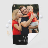 ゴルフパーソナライズされたクラブの写真の名前 ゴルフタオル (インサイチュ)