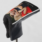 ゴルフパーソナライズされたクラブの写真の名前 ゴルフヘッドカバー (3/4 正面)