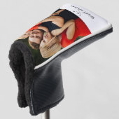 ゴルフパーソナライズされたクラブの写真の名前 ゴルフヘッドカバー (3/4 正面)