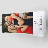 ゴルフパーソナライズされたクラブの写真の名前 ゴルフヘッドカバー (正面)