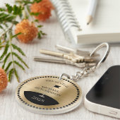 ゴルフパーソナライズされたクラブの名前の年金ゴールド キーホルダー (正面右)