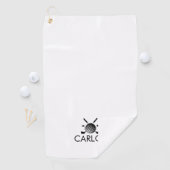 ゴルフパーソナライズされたクラブの名前 ゴルフタオル (インサイチュ)