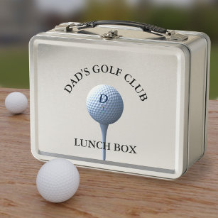 ゴルフパーソナライズされたクラブゴルフパパメタルランチボックス メタルランチボックス