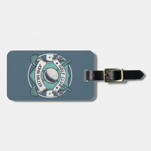 ゴルフパーソナライズされたクラブネームデザイン ラゲッジタグ (正面横)