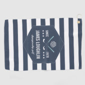 ゴルフパーソナライズされたクラブロゴ ゴルフタオル (横)