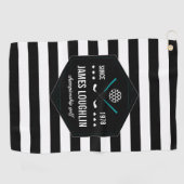 ゴルフパーソナライズされたクラブロゴ ゴルフタオル (横)