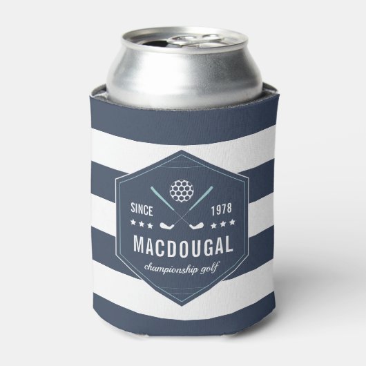 ゴルフパーソナライズされたクラブロゴ 缶クーラー (缶正面)