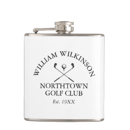 ゴルフパーソナライズされたクラブ及び会員名 フラスク