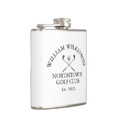ゴルフパーソナライズされたクラブ及び会員名 フラスク (右)