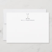 ゴルフパーソナライズされたクラブ ノートカード (正面)