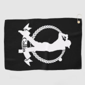 ゴルフパーソナライズされたスイングメンズ ゴルフタオル (横)