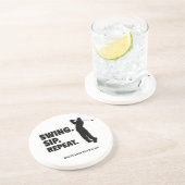 ゴルフパーソナライズされたスウィングsipリピート コースター (側面)