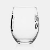 ゴルフパーソナライズされたスウィングsipリピート ステムなしワイングラス (左)