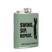 ゴルフパーソナライズされたスウィングsipリピート フラスク (右)