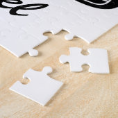 ゴルフパーソナライズされたスティックボールゴルファーのゴルフ名 ジグソーパズル (側面)