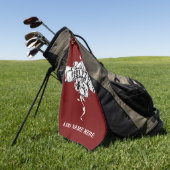 ゴルフパーソナライズされたタオル ゴルフタオル (グリーン)