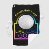 ゴルフパーソナライズされたタオル ゴルフタオル (インサイチュ)