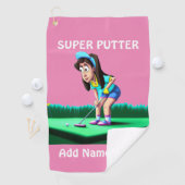 ゴルフパーソナライズされたタオル ゴルフタオル (インサイチュ)