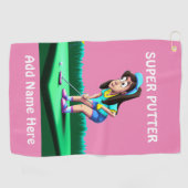 ゴルフパーソナライズされたタオル ゴルフタオル (横)