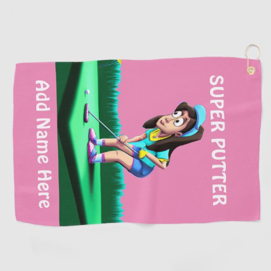 ゴルフパーソナライズされたタオル ゴルフタオル (横)