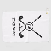 ゴルフパーソナライズされたタオル ゴルフタオル (横)