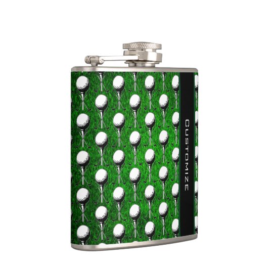 ゴルフパーソナライズされたティーグラスグリーン フラスク (右)