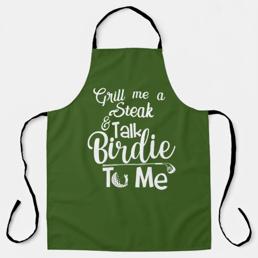 ゴルフパーソナライズされたテーマおもしろいゴルフバーディプンシェフ エプロン (正面)