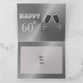 ゴルフパーソナライズされたテーマの60th誕生日カード カード (内部)