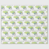 ゴルフパーソナライズされたテーマゴルフリーグクラブ ラッピングペーパー (フラット)