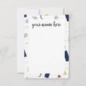 ゴルフパーソナライズされたノテカード サンキューカード (正面)