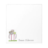 ゴルフパーソナライズされたノートパッド ノートパッド (正面)