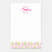 ゴルフパーソナライズされたパターンの投稿 ポストイット (正面)