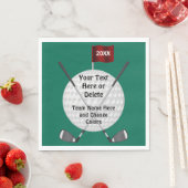 ゴルフパーソナライズされたパーティー用品、ゴルフナプキン スタンダードランチョンナプキン (インサイチュ)