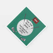 ゴルフパーソナライズされたパーティー用品、ゴルフナプキン スタンダードランチョンナプキン (角)