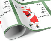 ゴルフパーソナライズされたホリデーギフト ラッピングペーパー (ロールコーナー)