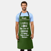 ゴルフパーソナライズされたホールインワンエプロン:ゴルおもしろいフ エプロン (着用した状態)