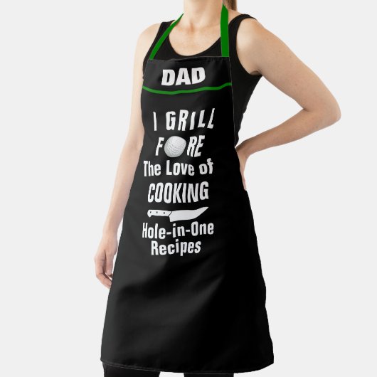 ゴルフパーソナライズされたホールインワンレシピ、ゴルおもしろいフ エプロン (インサイチュ)