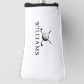 ゴルフパーソナライズされたボールとクラブの名前 ゴルフヘッドカバー (回転90)