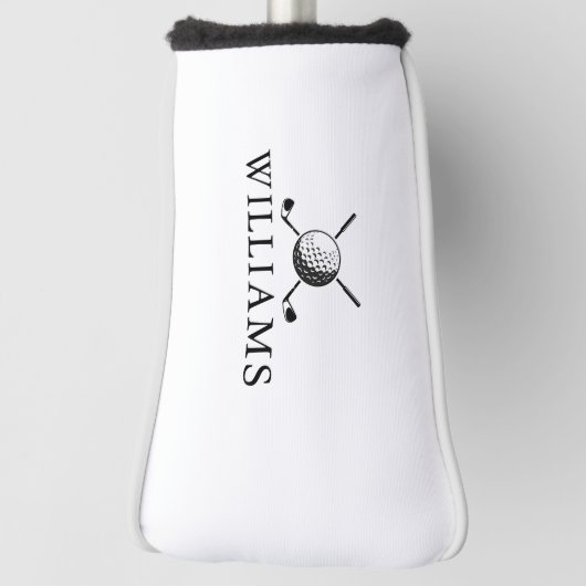 ゴルフパーソナライズされたボールとクラブの名前 ゴルフヘッドカバー (回転90)